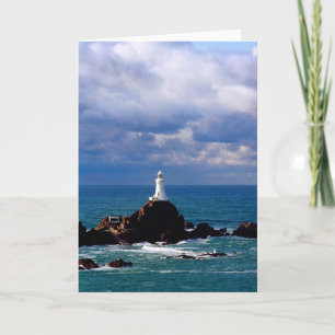 Cartão Farol Corbiere na maré alta