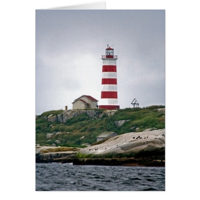Cartão Farol da Ilha Sambro (Frente)