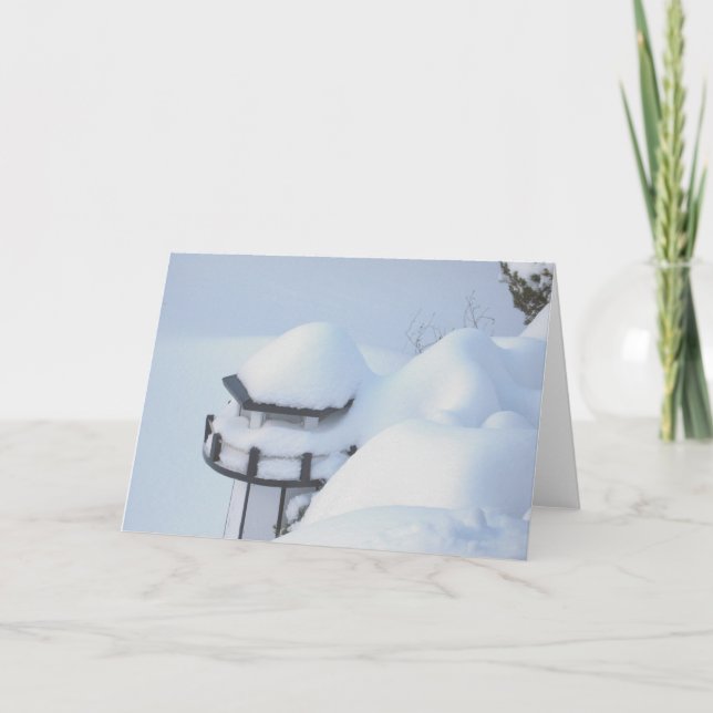 Cartão Farol da neve (Frente)