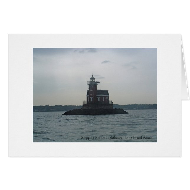 Cartão Farol De Pedras, Long Isla... (Frente Horizontal)