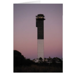 Cartão Farol de Sullivan em Sunset
