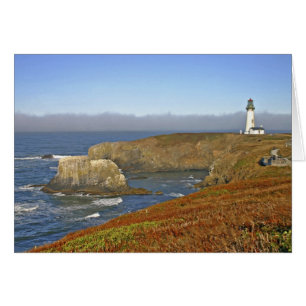Cartão Farol de Yaquina Head em Newport Oregon