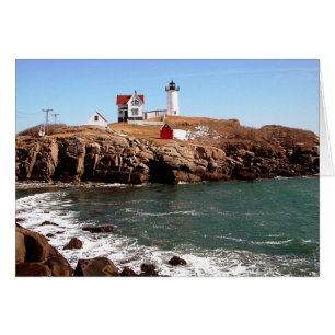 Cartão Farol do Nubble - York, Maine