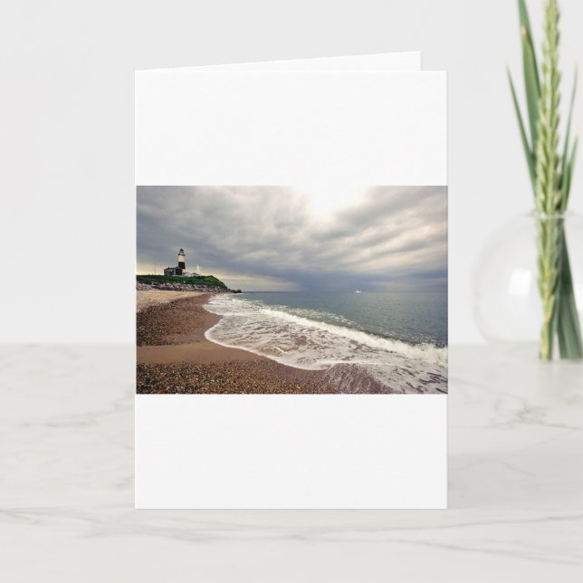 Cartão Farol do ponto de Montauk (Frente)