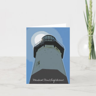 Cartão Farol do ponto de Montauk