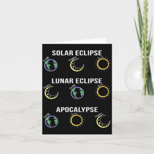 Cartão Farto Eclipse Solar Eclipse Lunar Apocalipse