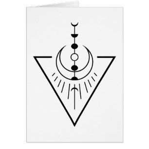 Cartão Fase da lua solar ascensão