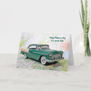 Cartão Father' Day Retro Car