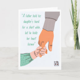 Cartão Father's Day - by a daughter