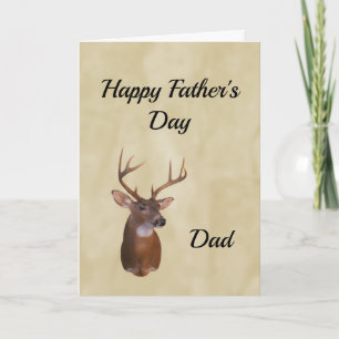 Cartão Father's Day card 8-point buck deer nature