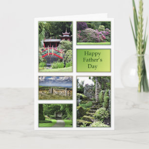 Cartão Father's day card with garden views
