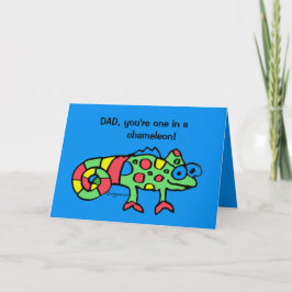 Cartão Father's Day Chameleon Card