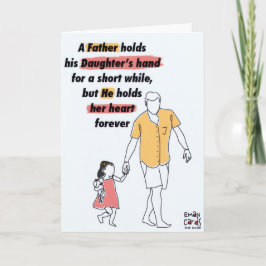 Cartão Father's Day - Daughter's Love