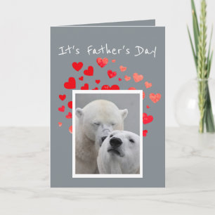 Cartão Father's Day Flirty Polar Bear Bucket of Fun Humor
