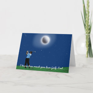 Cartão Father's Day "GOLFING ADDICT" Greeting Card
