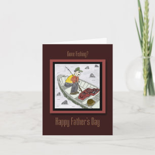 Cartão Father's Day Gone Fishing Card