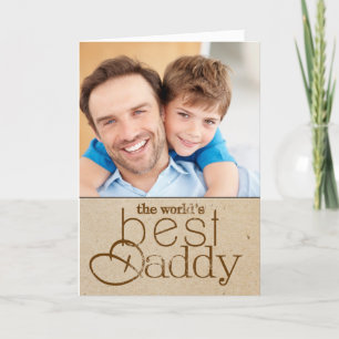 Cartão Fathers Day Photo Greeting Card