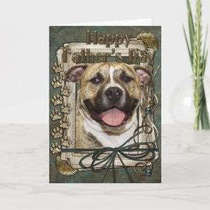 Cartão Fathers Day - Stone Paws - Pitbull - Tigger
