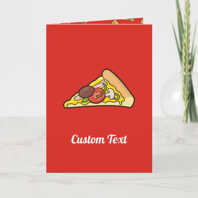 Cartão Fatia da pizza (Frente)