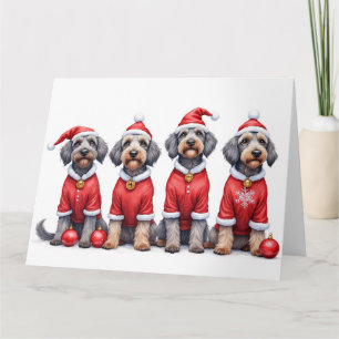 Cartão Fatia de Natal do Griffon de Ponte Cabelo Raspado