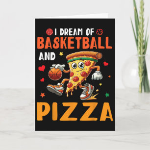 Cartão Fatia de Pizza Fofa Sonho Com Sketll E Pizza