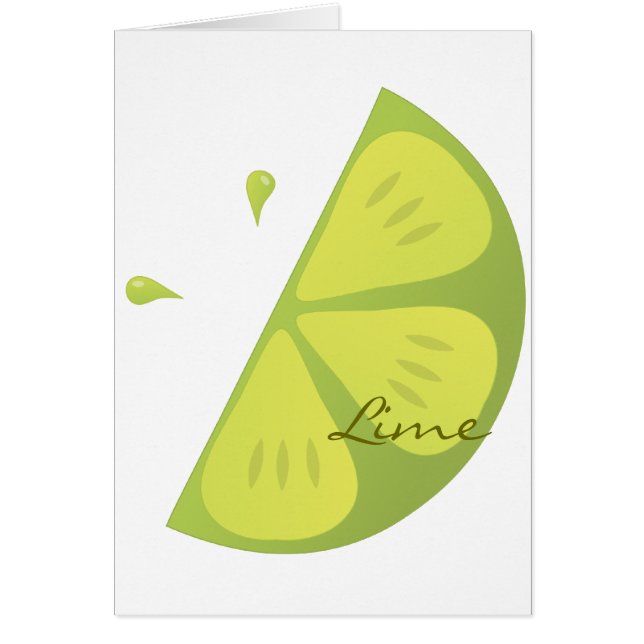 Cartão Fatia do limão (Frente)