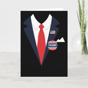 Cartão Fato de Halloween do Donald Trump Traje engraçado