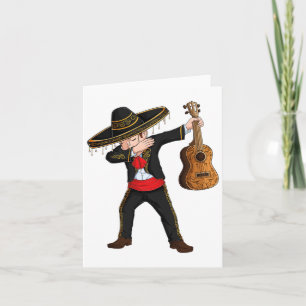 Cartão Fato de Mariachi Mexicano Dab Charro Sombrero Cinc