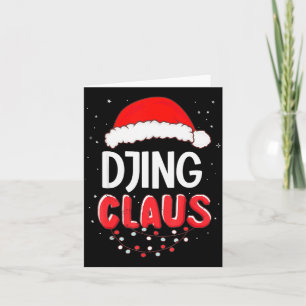 Cartão Fato de Natal do Papai Noel Combinando Djing 