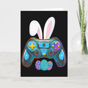 Cartão Fato de Ovos de Coelho de Video Game Dia de Páscoa