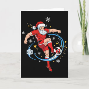 Cartão Fato de Santa Sungles Seis Sete Futebol de Natal P