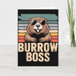 Cartão Fato do Dia da Marmota do Punxy Phils 2 de Feverei