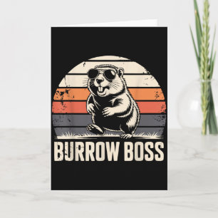 Cartão Fato do Dia da Marmota do Punxy Phils em 2 de Feve