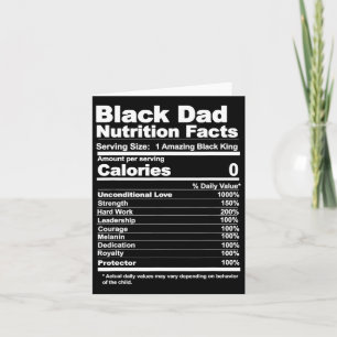 Cartão Fatos Nutricionais do Papai 