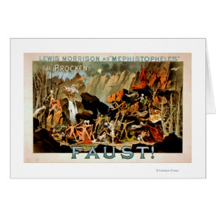 Cartão Faust Musical Theater Poster