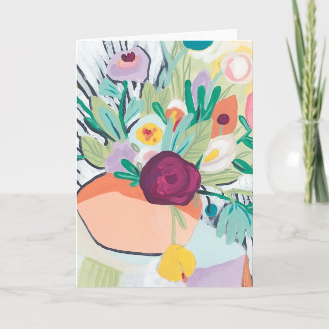 Cartão Fauvist Floral II (Frente)