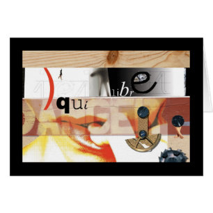 Cartão Faux-Collage de HannaH 01 - Perigo