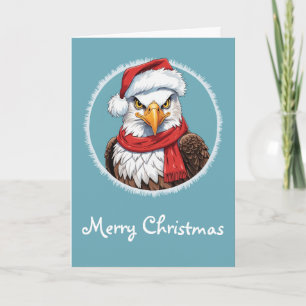 Cartão Favoritos Engraçados de Natal Animal - Águia 2