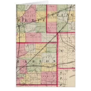 Cartão Fayette, Effingham, Marion, condados