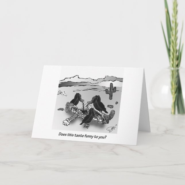 Cartão Faz este gosto engraçado a você? (Frente)