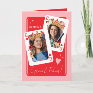 Cartão Fazemos um excelente de dia de os namorados lésbic