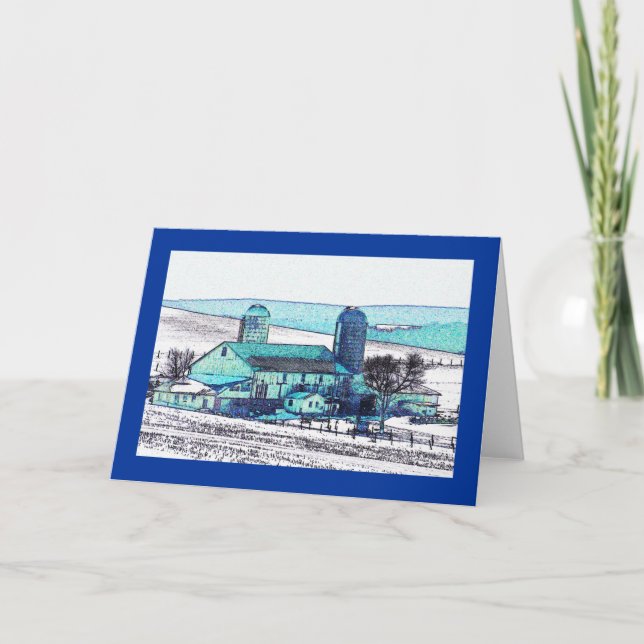 Cartão Fazenda da família no Pike nacional (Frente)