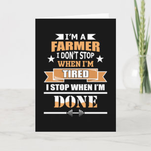 Cartão Fazenda de fazendeiro Agricultura Presente