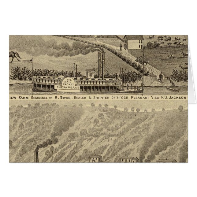 Cartão Fazenda de visualização agradável (Frente Horizontal)