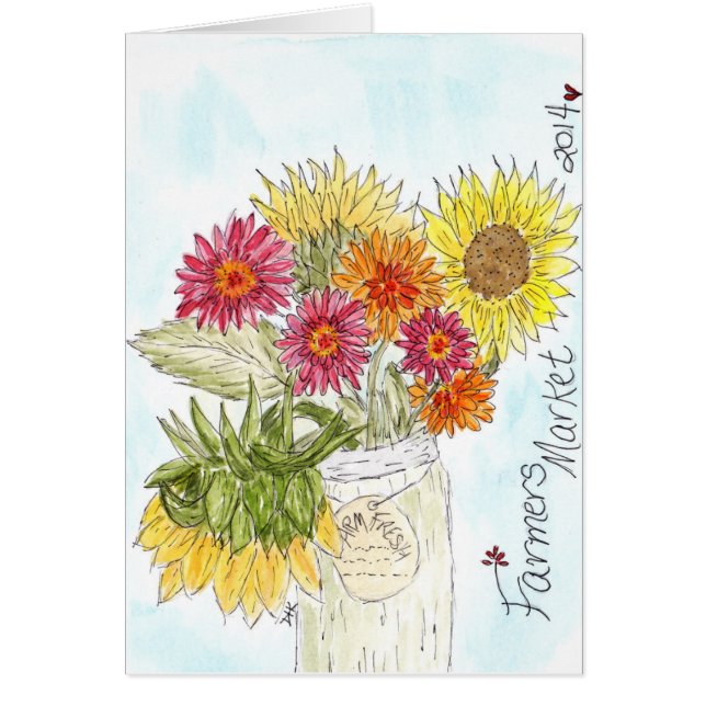 Cartão Fazenda fresca (Frente)