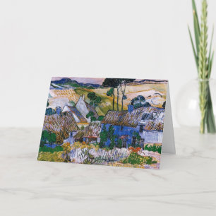 Cartão Fazendas perto de Auvers por Vincent van Gogh