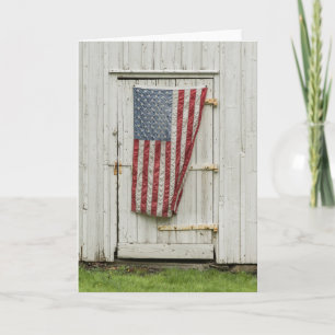 Cartão Fazendas Porta Branca Com Bandeira Americana