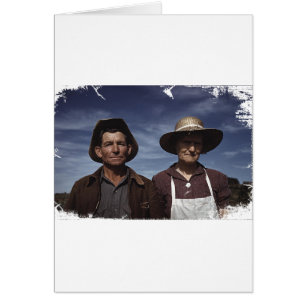 Cartão Fazendeiro da Homestead e Esposa