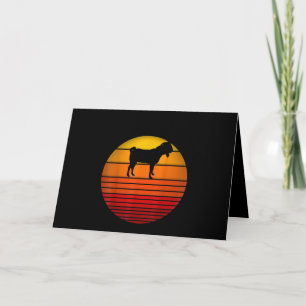 Cartão Fazendeiro Vintage Retro Pôr do Sol Engraçado Faze
