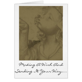 Cartão Fazendo um desejo